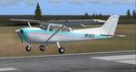 FS2004
                  Default Cessna 172 painted in teal and pink - Retro 50's Textures
                  only